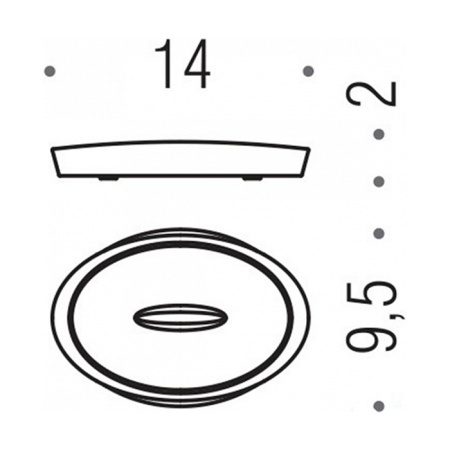 мыльница металлическая colombo design plus w4940.gl, настольная, pvd графит полированный мыльница металлическая colombo design plus w4940.gl, настольная, pvd графит полированный