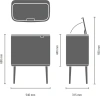 мусорное ведро brabantia bo touch bin 304620 11+23 л, шампань