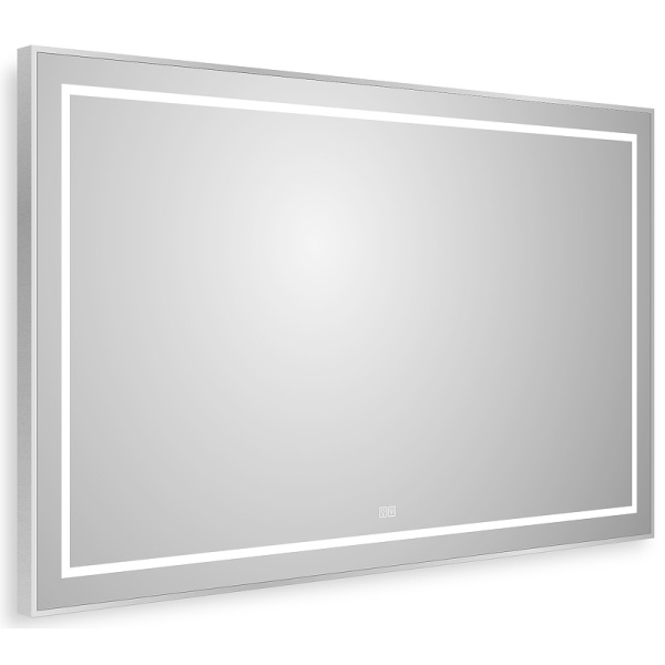 зеркало belbagno kraft 120 spc-kraft-1200-800-led-tch-warm с подсветкой сатин с сенсорным выключателем и подогревом