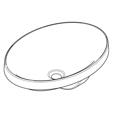 раковина hansgrohe xuniva d 60156450 встраиваемая, с переливом, 55x40 см, с переливом, белый