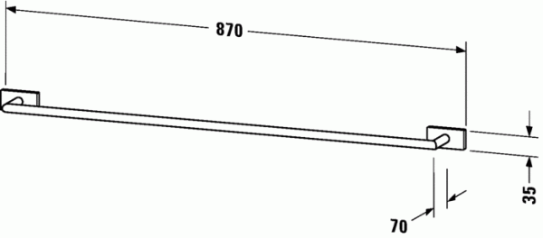 Полотенцедержатель Duravit Karree 0099601000