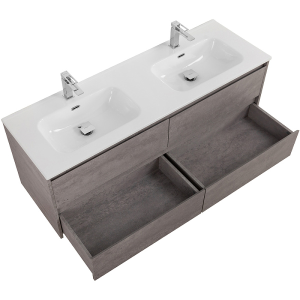 тумба под раковину belbagno kraft 120 kraft-1200-4c-so-2-cg подвесная cemento grigio