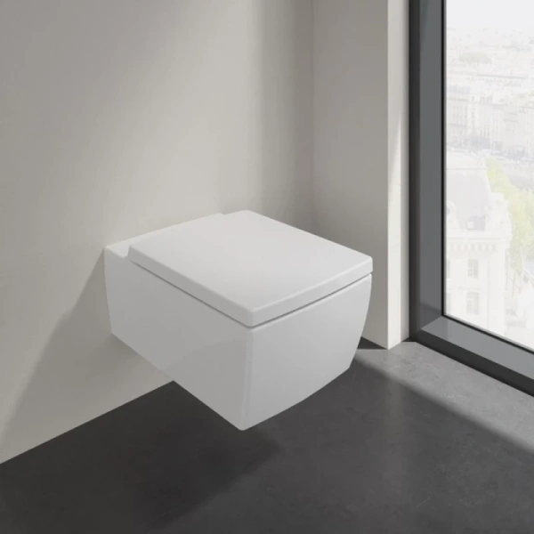 унитаз подвесной villeroy & boch memento 2.0 4633r0r1 безободковый, альпийский белый
