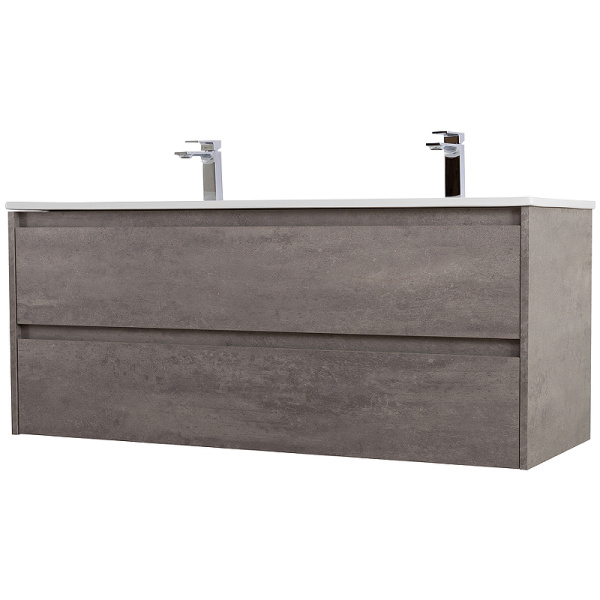 тумба под раковину belbagno kraft 120 kraft-1200-2c-so-2-cg подвесная cemento grigio