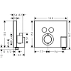 термостат для 2 потребителей, см hansgrohe showerselect 15765000