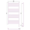 полотенцесушитель электрический 1200x600 белый матовый мэм правый, перемычка прямая сунержа богема 3.0 30-5805-1260