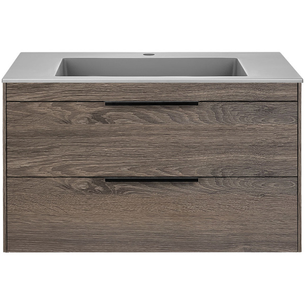 тумба под раковину vincea chiara 2d 80 vmc-2c2800ro подвесная r.oak