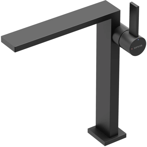 смеситель для раковины sancos linn sc9020mb черный матовый