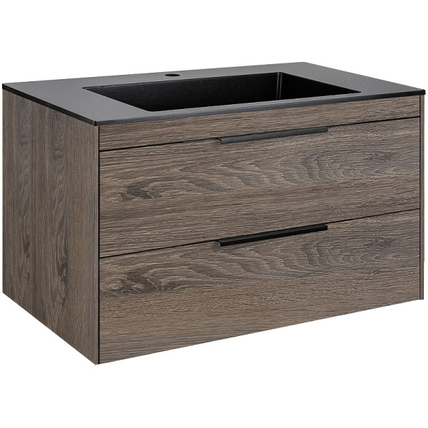 тумба под раковину vincea chiara 2d 80 vmc-2c2800ro подвесная r.oak