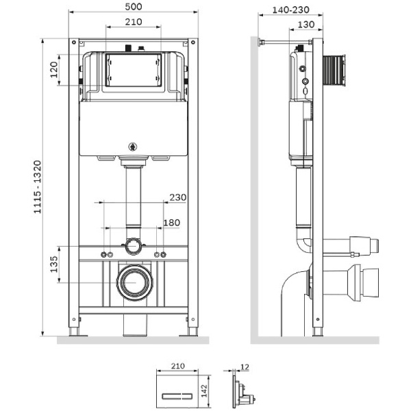 система инсталляции для унитазов am.pm pro i012704.50a38