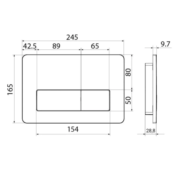 кнопка для инсталляции iddis unifix uni10b0i77 универсальная черный 010