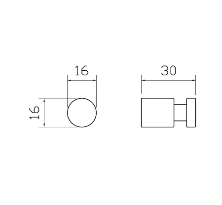 крючок для ванной wonzon & woghand easy хром (ww-8105-1)