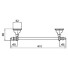 полотенцедержатель webert ottocento am500501015 цвет хром