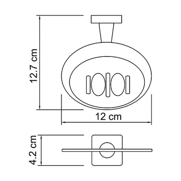 Мыльница WasserKRAFT Lippe K-6569 цвет хром