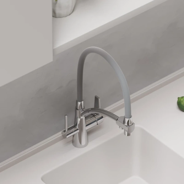 смеситель для кухни sancos eri sc4001ch хром серый