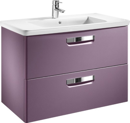 тумба под раковину roca the gap, 80 см, фиолетовая zru9302740