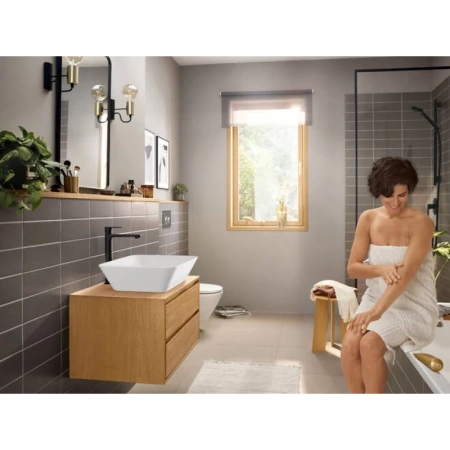 смеситель для раковины с донным клапаном coolstart hansgrohe rebris e 72591670