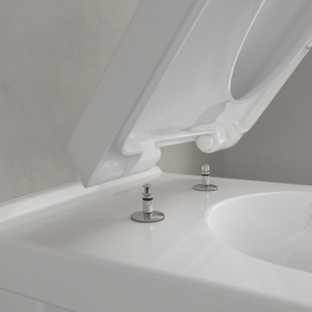 унитаз подвесной villeroy & boch o'novo 5660 hr r1 безободковый, ceramicplus, цвет альпийский белый