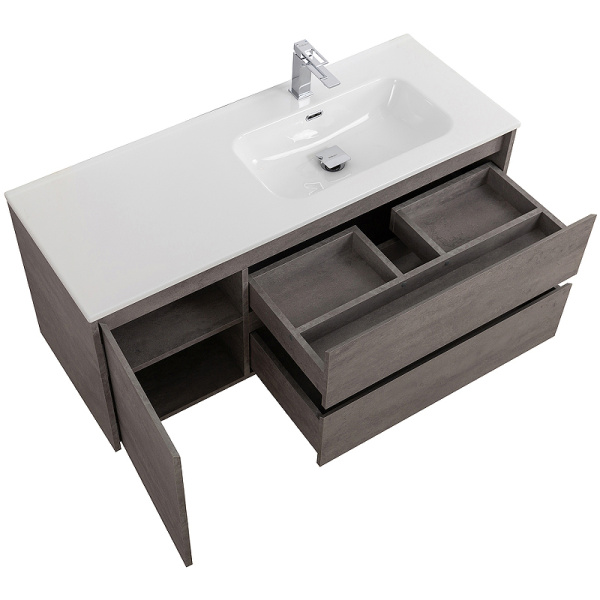 тумба под раковину belbagno kraft 120 r kraft-1200-2c-1a-so-cg-r подвесная cemento grigio