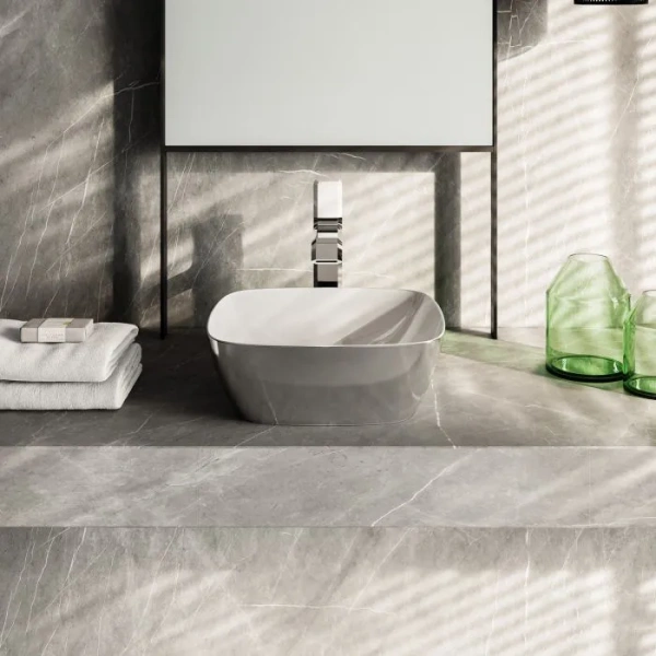 раковина catalano alvea 0622400041/140apgrlxba накладная, без отв., 40x40см, белый/серебро