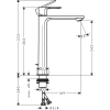 смеситель для раковины с донным клапаном coolstart hansgrohe rebris s 72590670