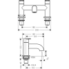 смеситель на борт ванны hansgrohe vernis blend 71442000
