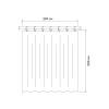 штора для ванной iddis base bd01p24i11 200x240 см, полиэстер