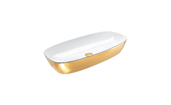 раковина catalano alvea 80x40 белый-золото