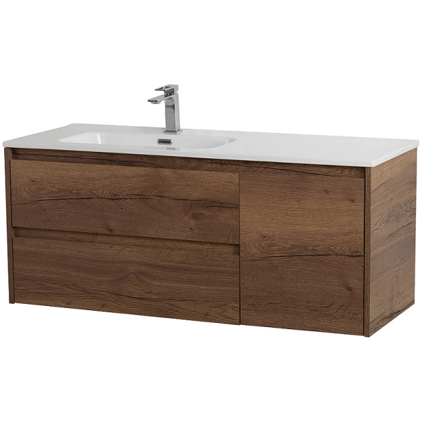 тумба под раковину belbagno kraft 100 l kraft-1000-2c-1a-so-rt-l подвесная rovere tabacco