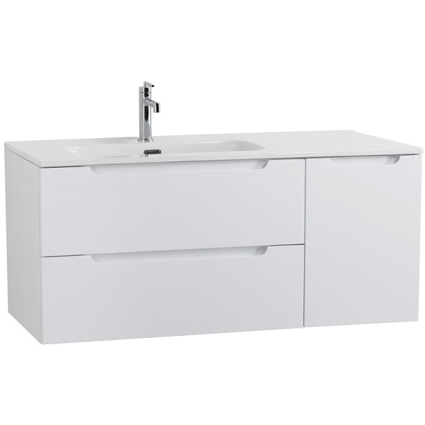 тумба под раковину belbagno etna 120 l etna-1200-2c-1a-so-bl-l подвесная bianco lucido