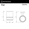 стакан whitecross ergo er2230gl для щеток, подвесной, стеклянный, золото