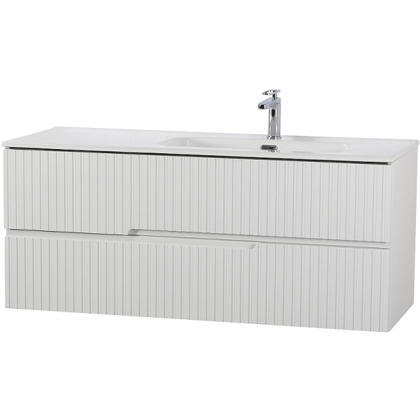 тумба под раковину cezares duet-n 120 r duet-n-1200-2c-so-bl-r подвесная bianco lucido