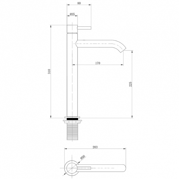 смеситель для раковины abber wasser kreis af8111g золотой матовый