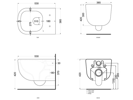 унитаз cielo era ervsk подвесной, безободковый, с сидением cpvertf, белый унитаз cielo era ervsk подвесной, безободковый, с сидением cpvertf, белый