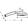 душевая лейка hansgrohe raindance classic 100 3jet 28548090