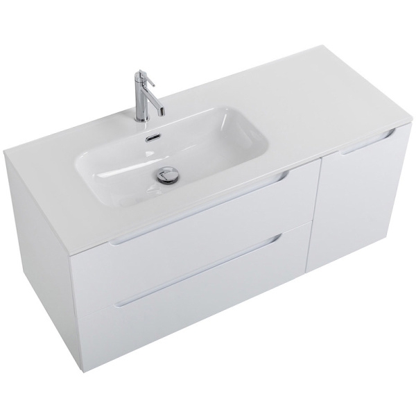 тумба под раковину belbagno etna 120 l etna-1200-2c-1a-so-bl-l подвесная bianco lucido