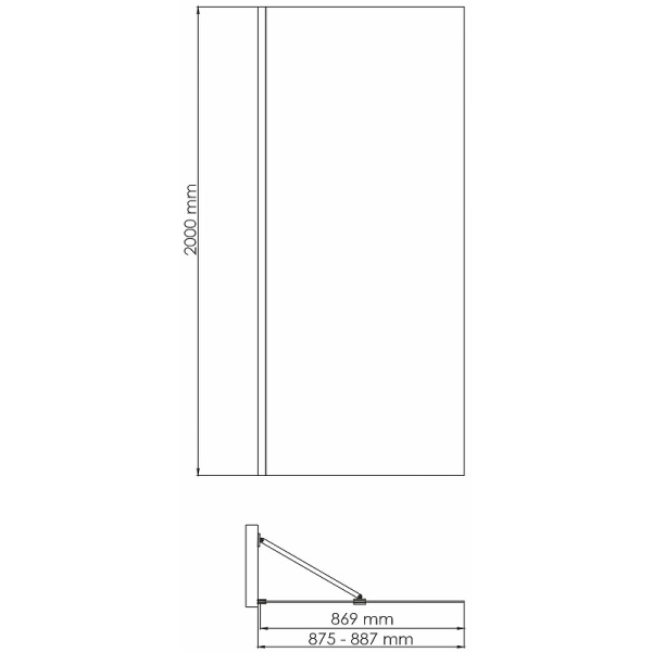 душевая перегородка wasserkraft aisch 55w39 90x200 см, профиль цвет золото матовое стекло прозрачное