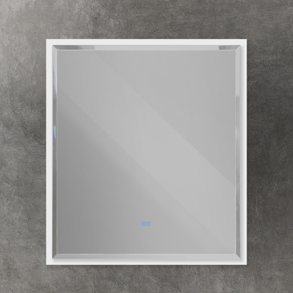 зеркало cezares interni 100 czr-spc-int-1000-900-led-tch-warm-bl с подсветкой bianco lucido с сенсорным выключателем и подогревом