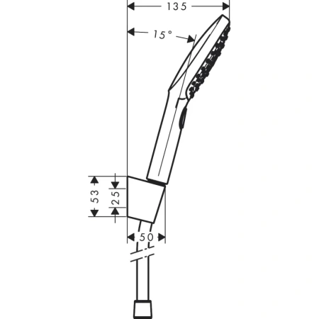 душевой набор hansgrohe raindance select e 120 3jet 26700400