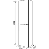 шкаф-пенал iddis cloud 40 l iddis cloud clo40w0i97цвет белый