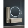 тумба под раковину sancos very 120 vr120ce подвесная beige soft