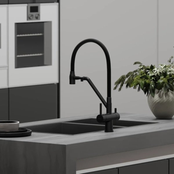 смеситель для кухни sancos dora sc4003mb черный матовый