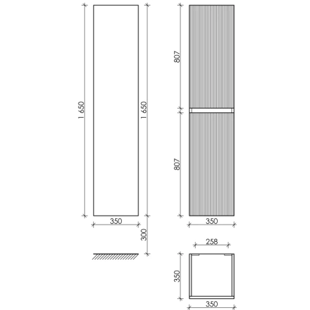 шкаф пенал sancos snob t 35 psnt35ce подвесной beige soft