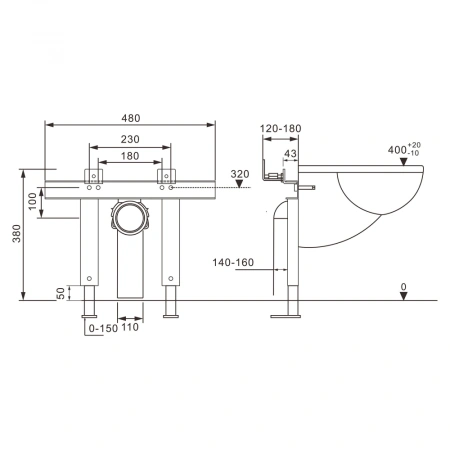 инсталляция для унитаза abber ac0102p с импульсным смывом