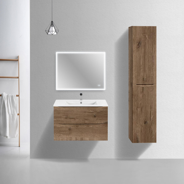 тумба под раковину vincea mia slim 80 vmc-2mc800s1vo подвесная v.oak