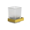 Стакан Whitecross Cubo CU2430GL для щеток, подвесной, стеклянный, золото