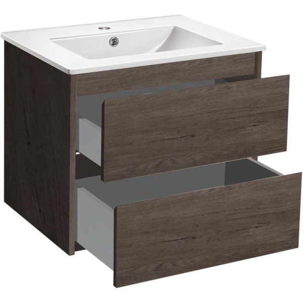 тумба темный дуб 60 см vincea gio vmc-2g600ro