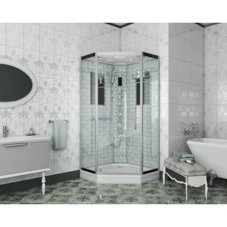 душевая кабина niagara luxe ng-7717w 100x100 с гидромассажем