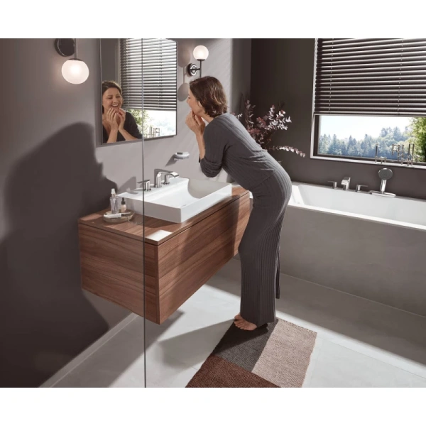 смеситель hansgrohe vivenis 75444000 на борт ванны, 4 отверстия, хром