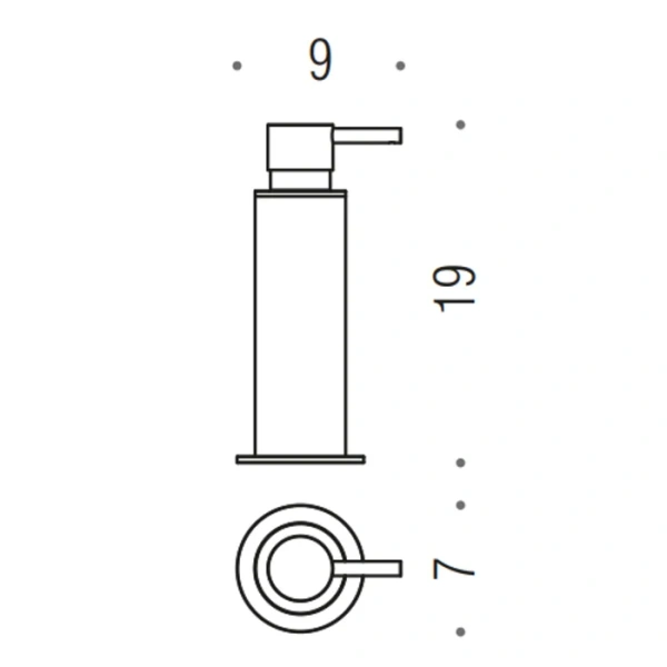 Дозатор для мыла Colombo Design Mini B9342.OM подвесной, PVD золото матовое Дозатор для мыла Colombo Design Mini B9342.OM подвесной, PVD золото матовое